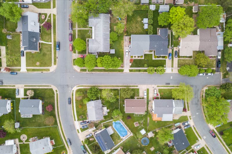 Homes near Waltherson, Baltimore. 