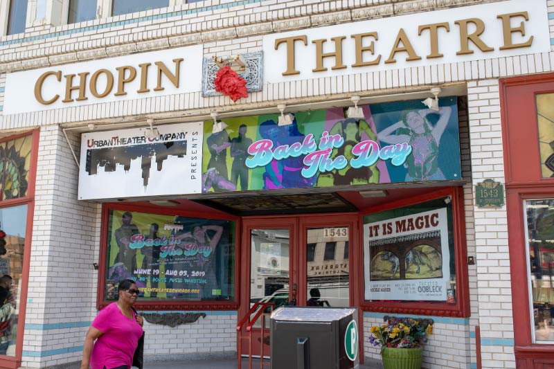 The Chopin Theatre, located in Noble Square, Chicago