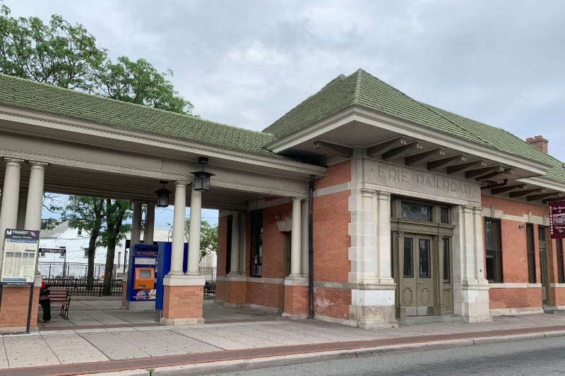 The Rutherford Rail Station. 