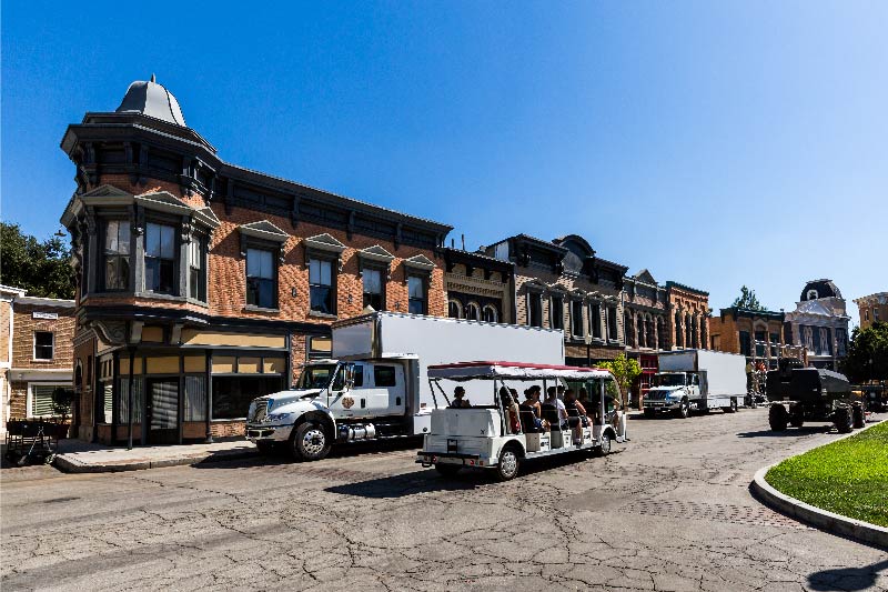 A street within the Warner Brothers studio