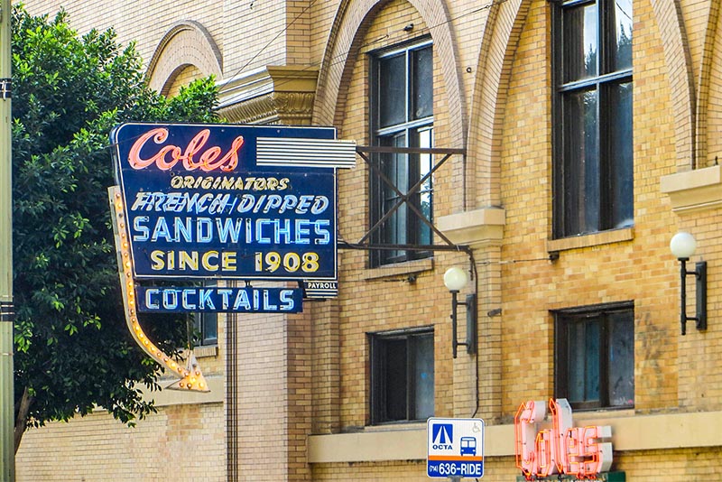 Cole's Famous French Dip Restaurant in Downtown Los Angeles