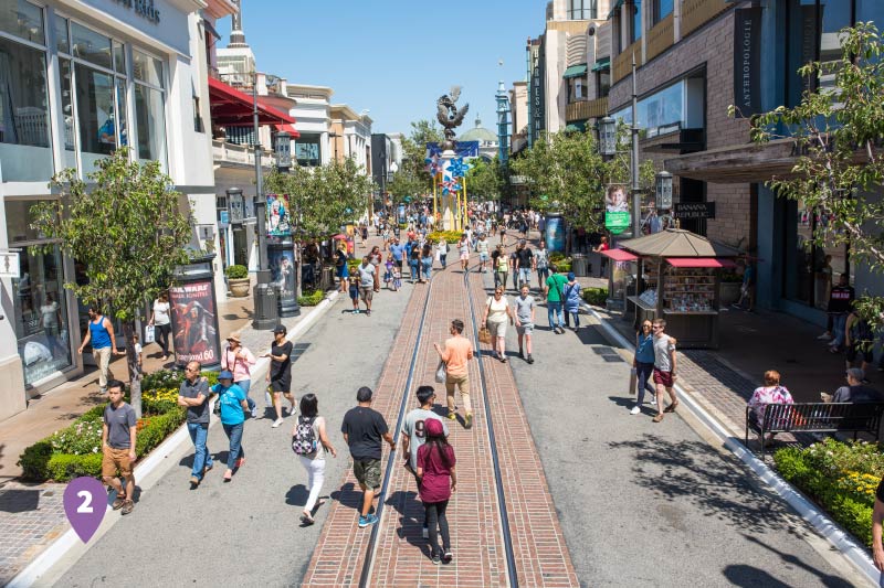 The Grove, an upscale outdoor shopping complex in Fairfax. 