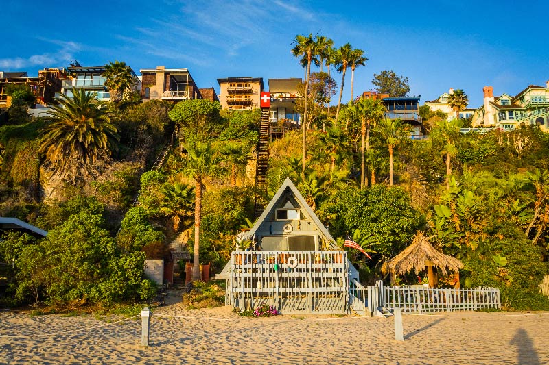 A house on the beach in Laguna Beach