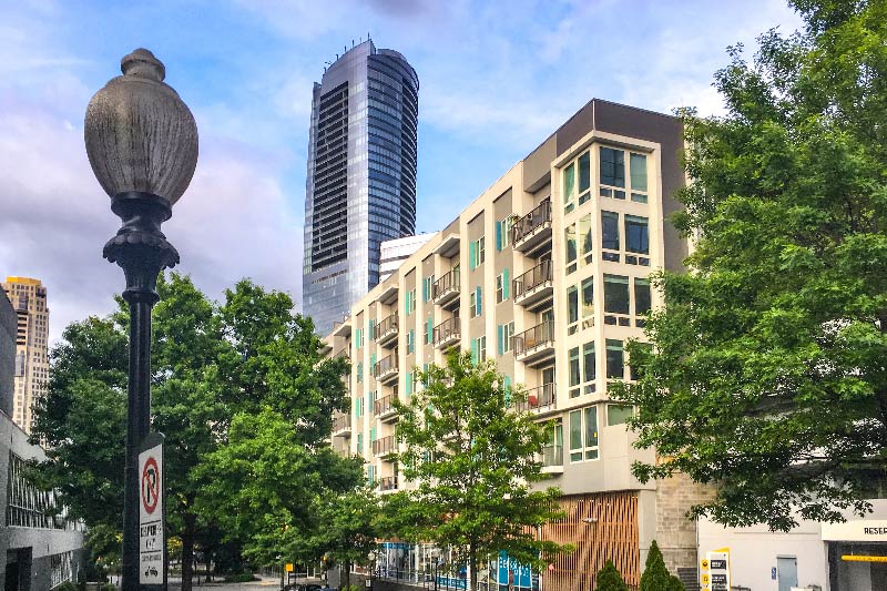 A residential building in Buckhead Atlanta