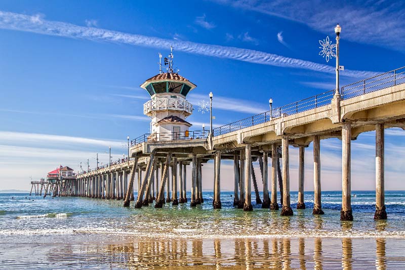 A pier in Huntington Beach