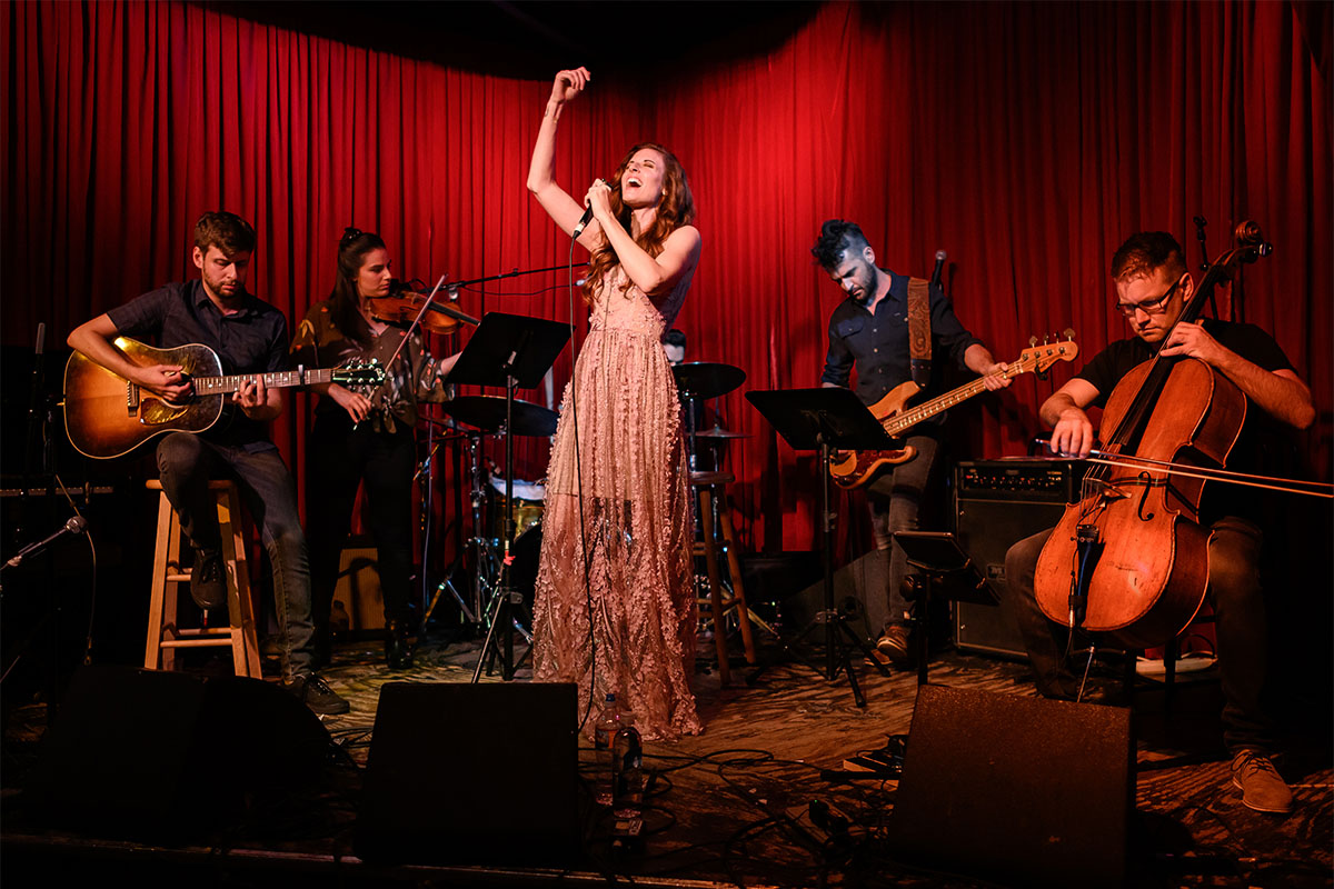 Live performance at The Hotel Cafe in Hollywood