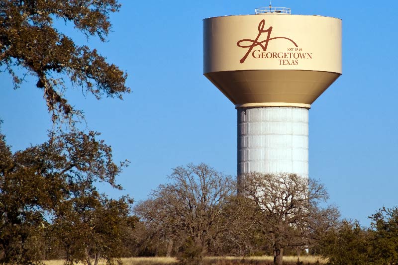 The Georgetown water tower