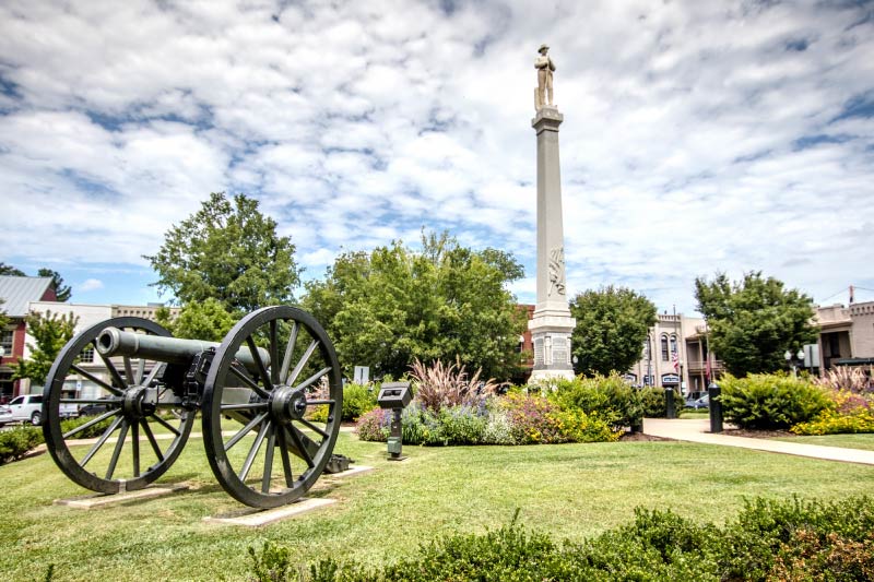 A civil war landmark in Franklin, Tennessee. 