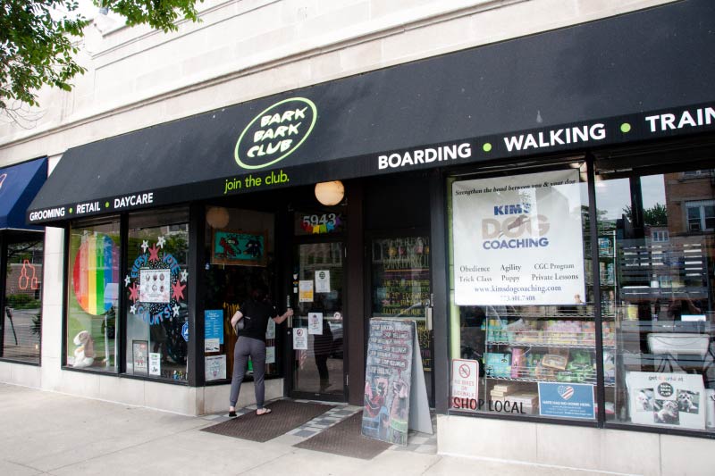 The Bark Bark Club, a pet store in Edgewater, Chicago. 