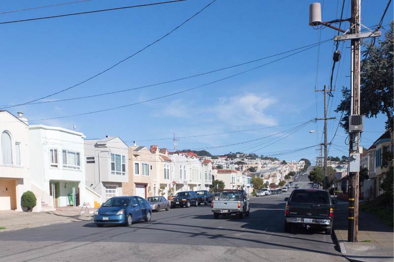 Homes in the Outer Sunset area. 