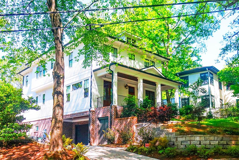 A stately home in the Virginia Highland neighborhood of Atlanta