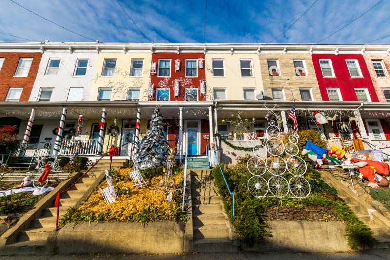 Rowhouses in Hampden