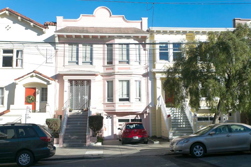 Homes in the Inner Sunset area. 