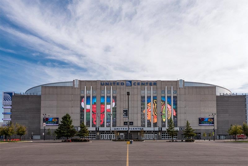 The United Center in Near West Side Chicago