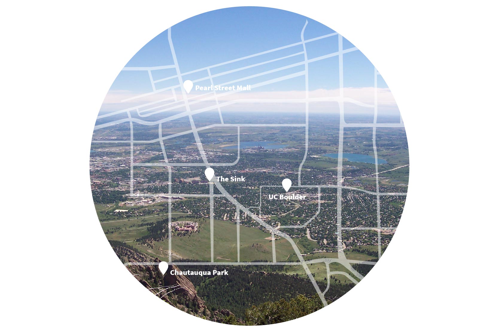 Map Illustration of Downtown Boulder