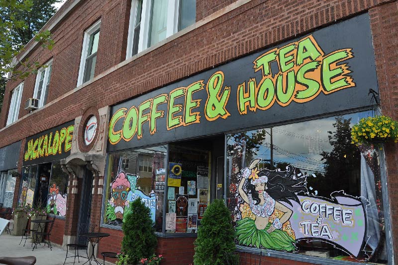 The Jackalope Coffee and Tea House in the Bridgeport neighborhood of Chicago. 