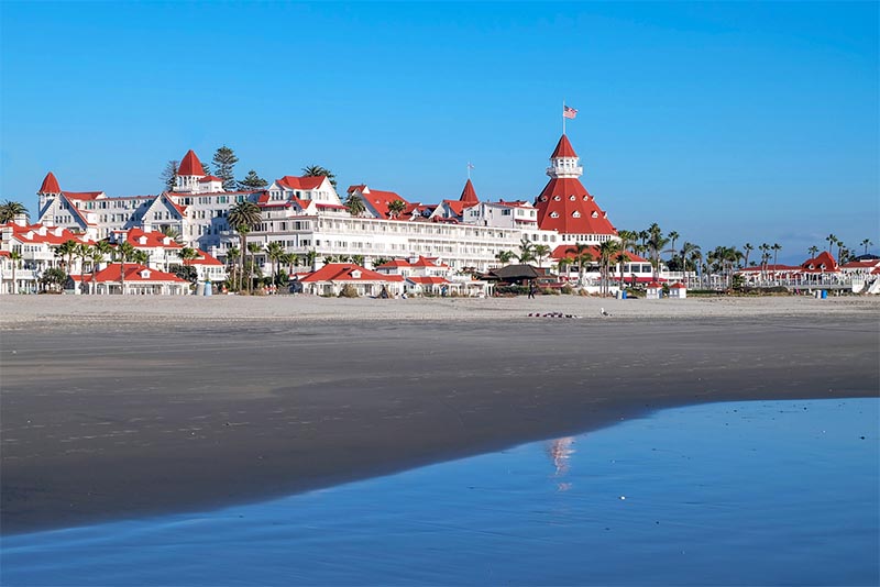 The famous Hotel de Coronado in Coronado San Diego California