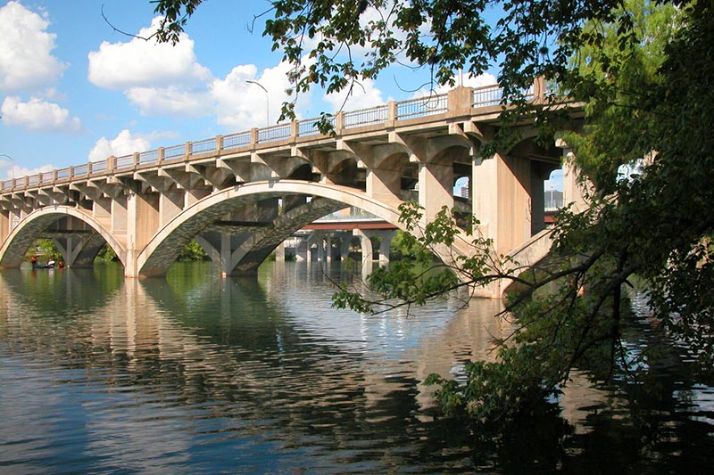 Bridge on Lamar Blvd. over the Colorado River in Austin, Texas