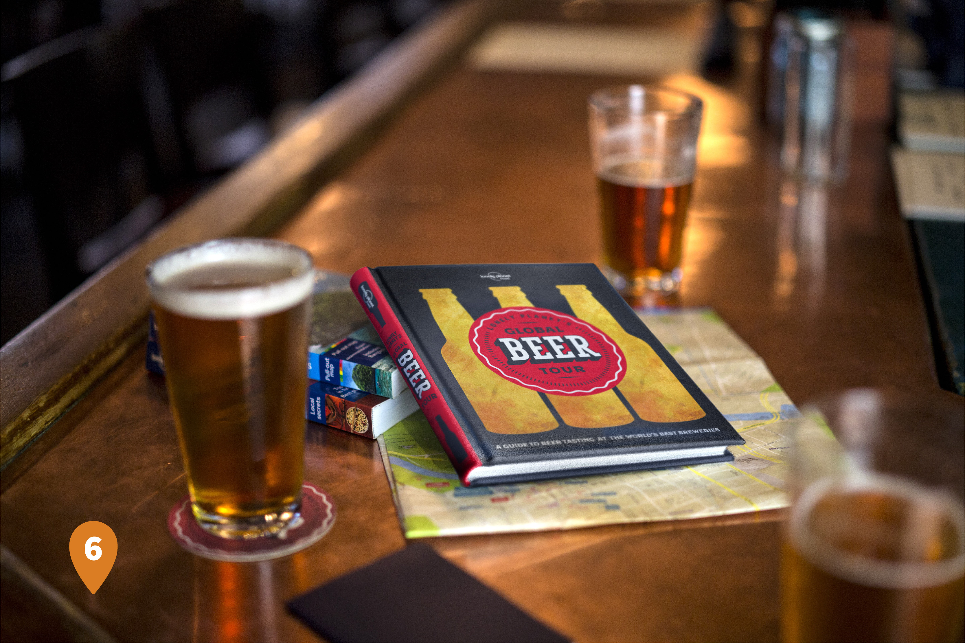 The Albert offers a large selection of beers on tab