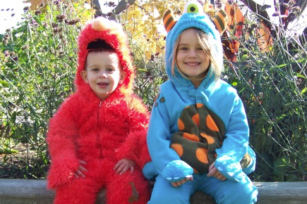 Children dressed up at Boo-Palooza in Chicago's Wicker Park.