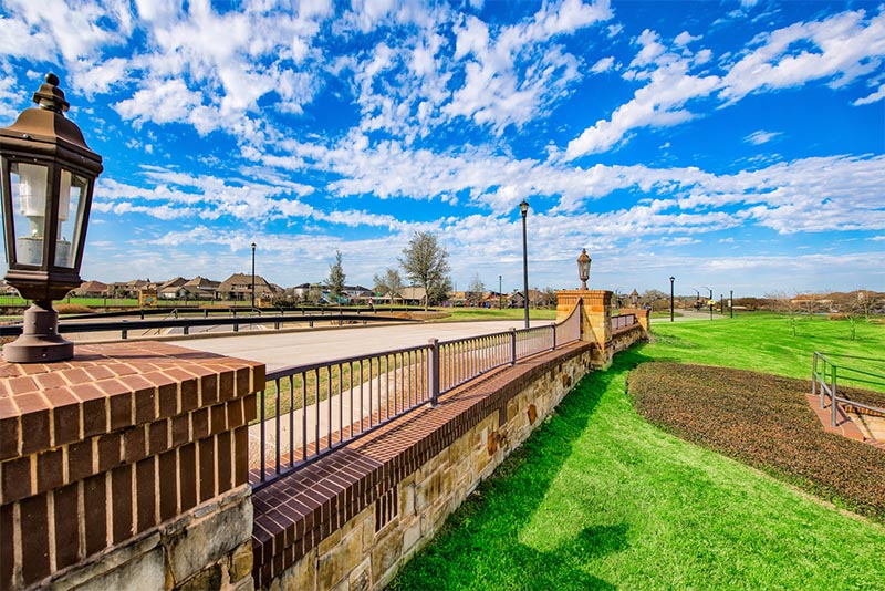 A bridge in the Cinco Ranch community in Texas