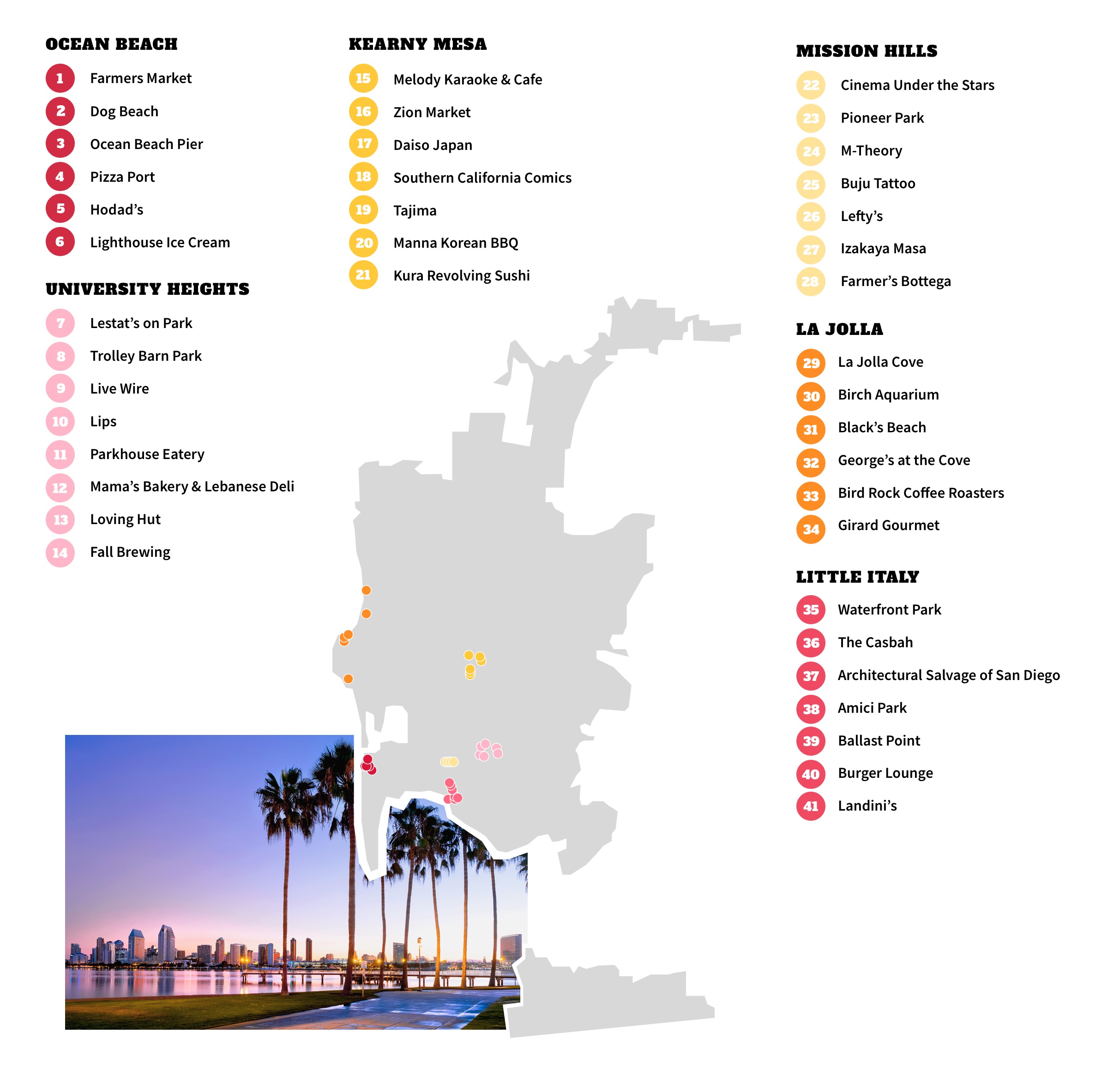 San Diego Map Of Neighborhoods Map