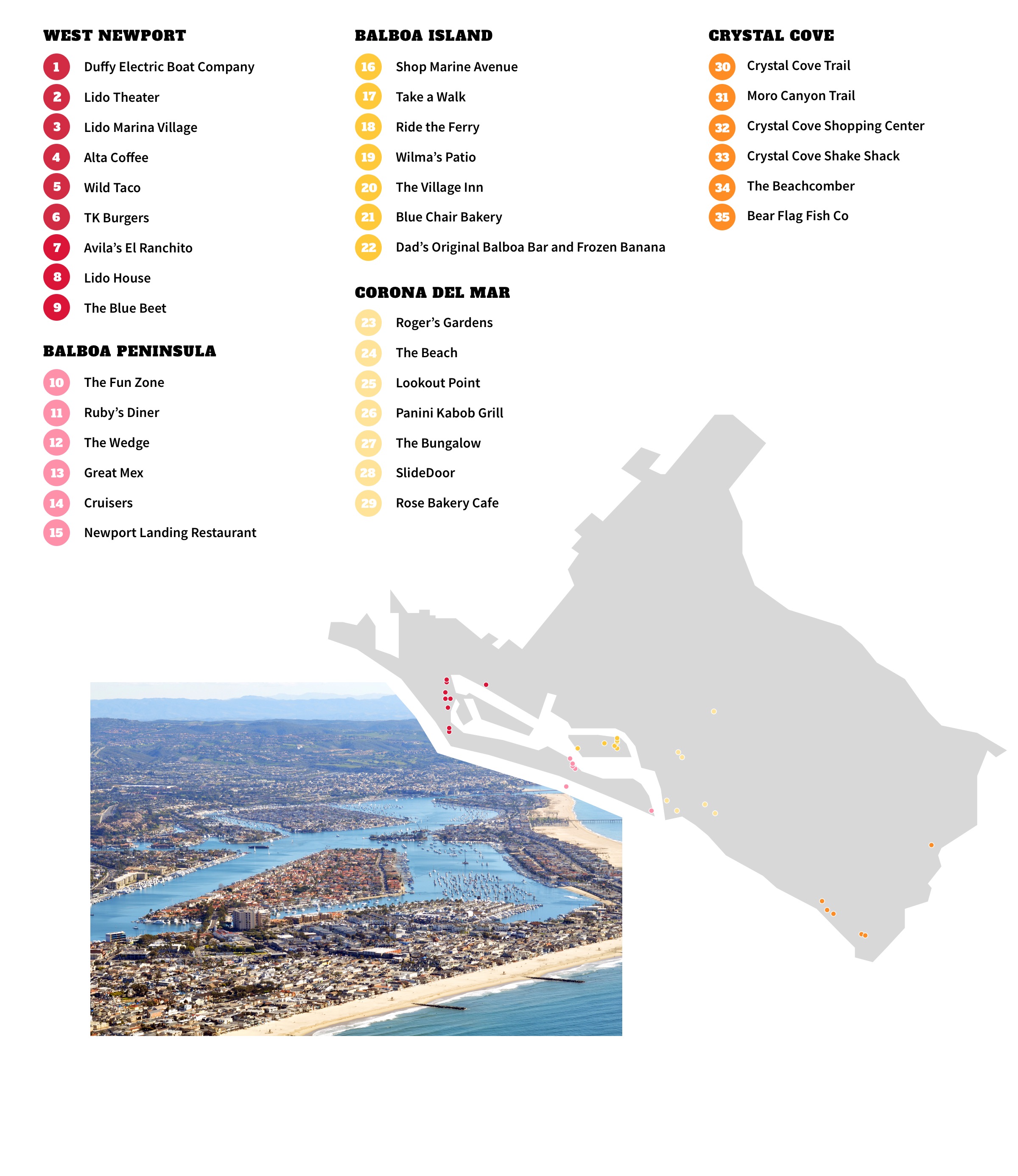 Newport Beach Neighborhood Map
