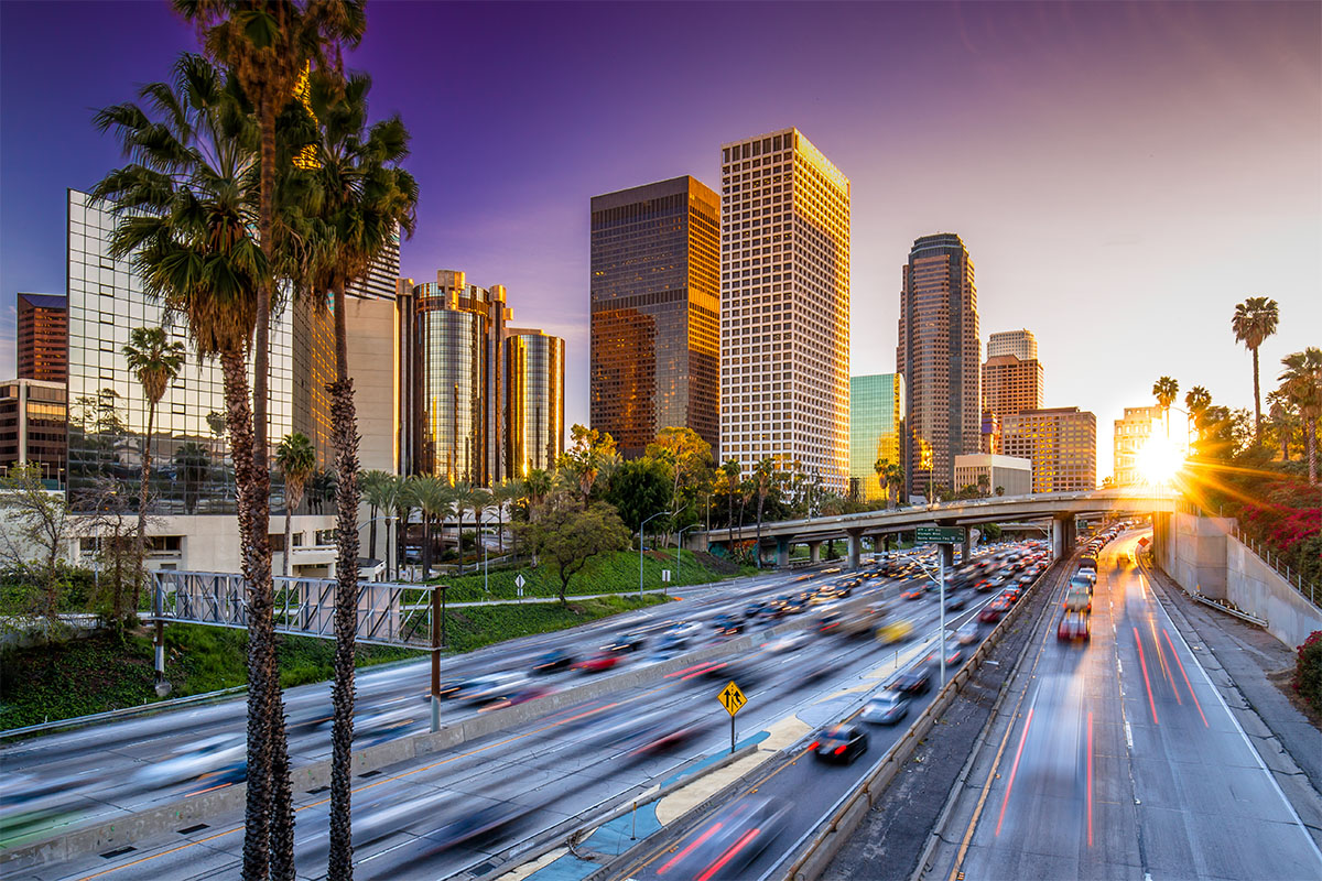 High rise building in downtown Los Angeles