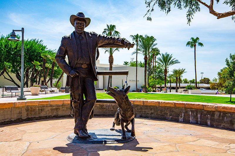 Herb Drinkwater Statue Scottsdale, Arizona