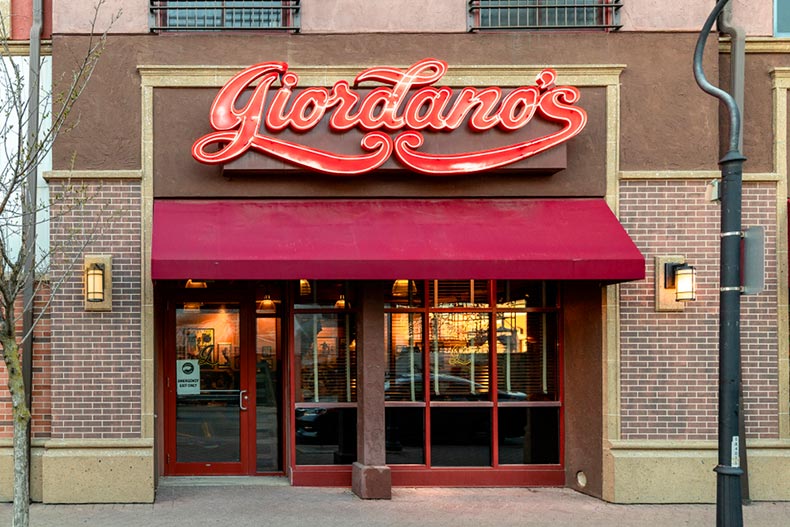 The front of Giordano's in Naperville, Illinois