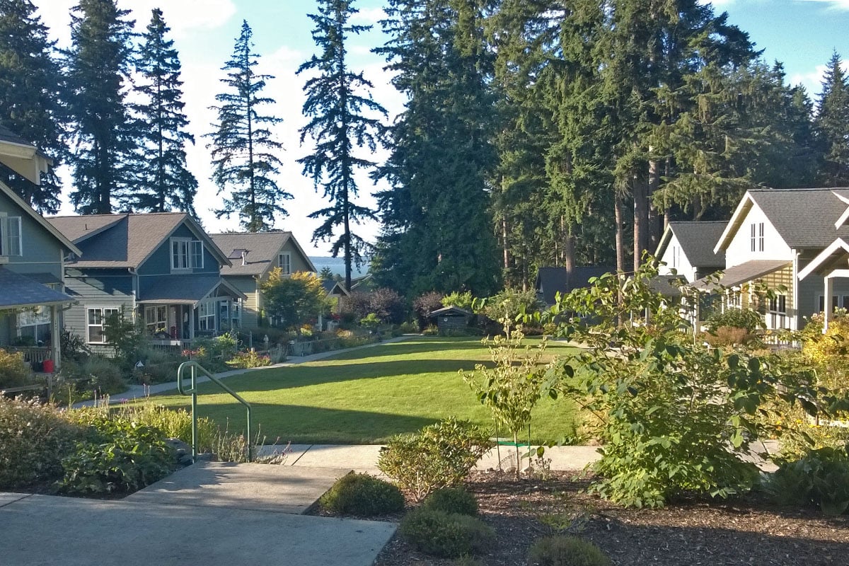 A pocket neighborhood in Langley, Washington.