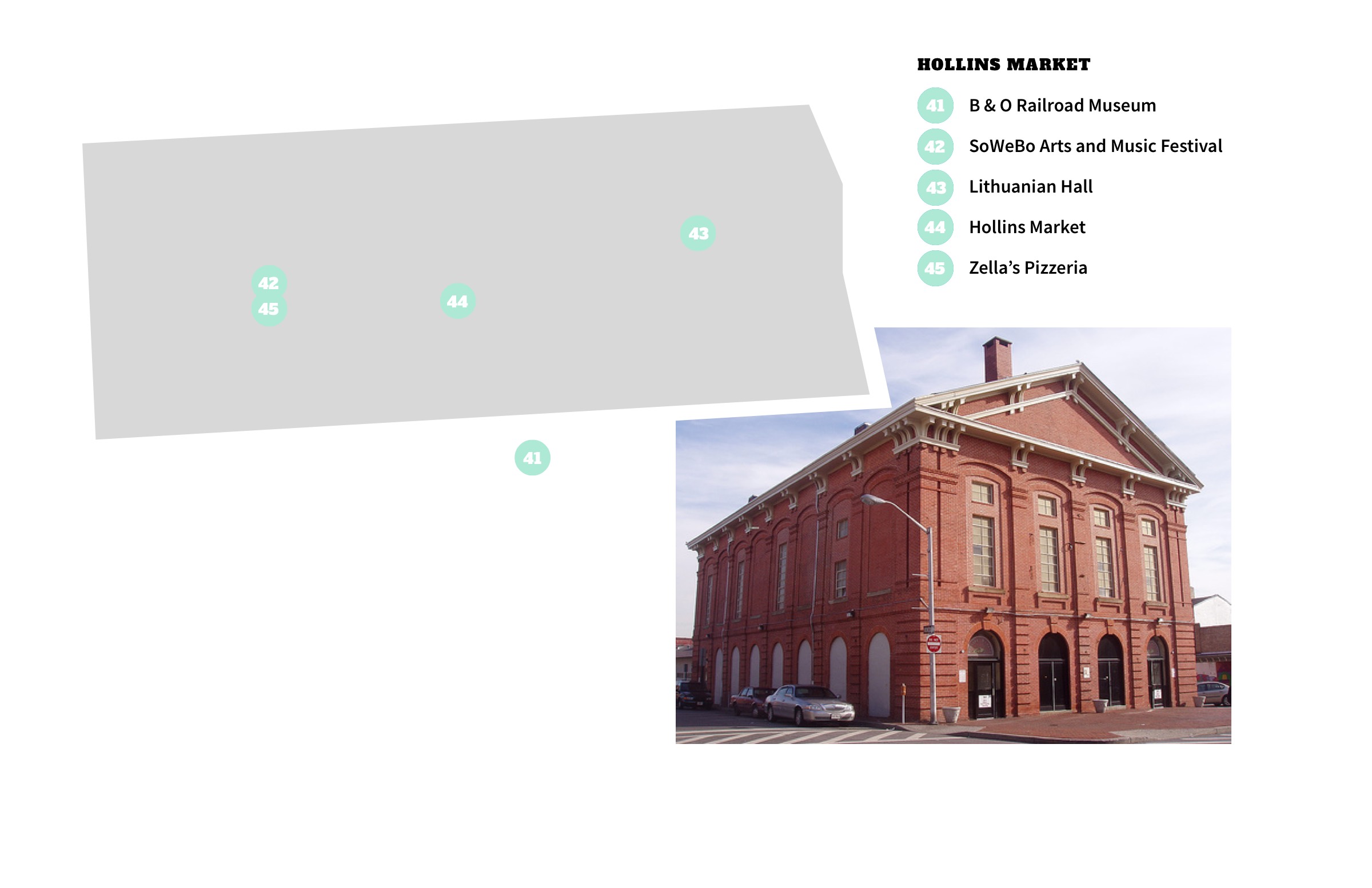 Map of Hollins Market Area