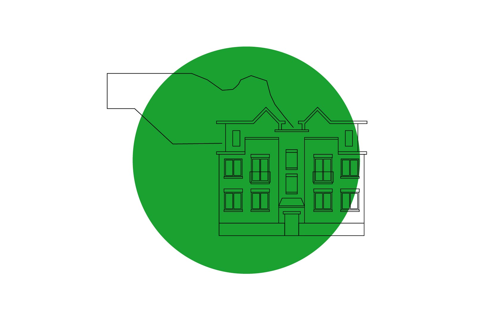 Illustration of Albany Park Home and Neighborhood