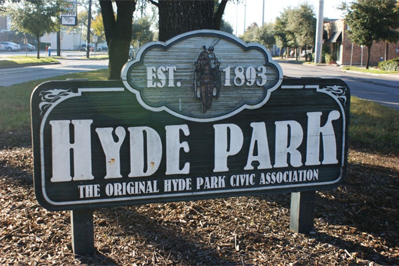 Hyde Park City Sign