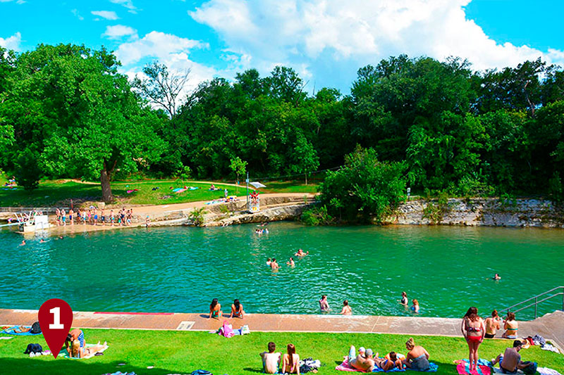 Barton Springs photo by Shutterstock.