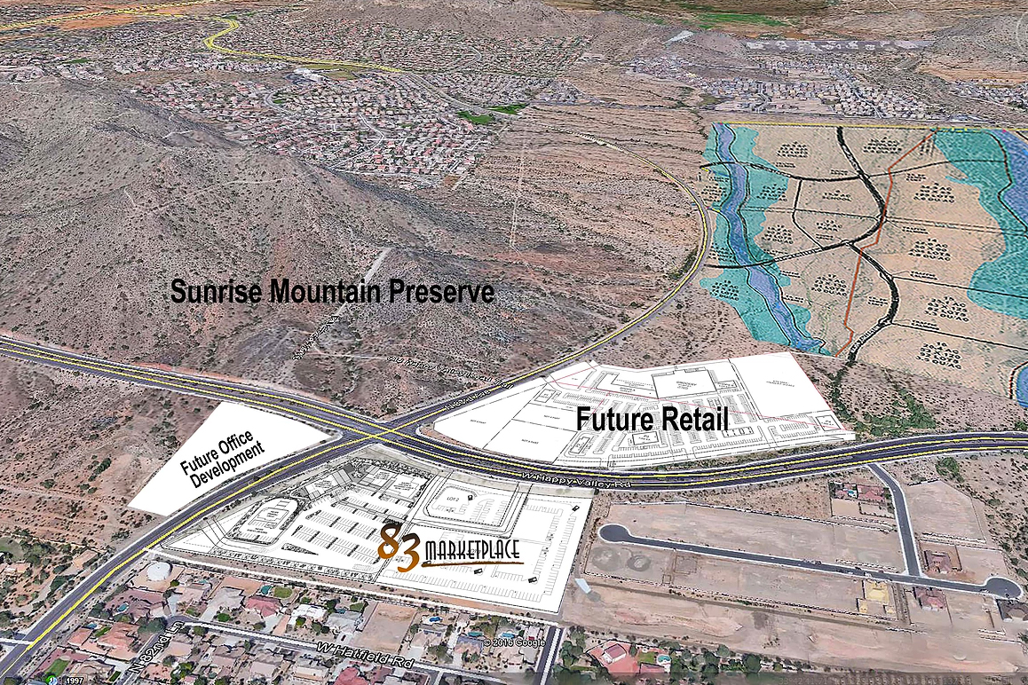 A visual plan for three new developments in North Peoria, AZ.