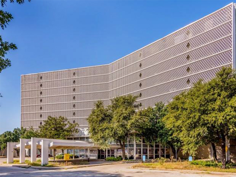 Outside the classic Cabana Hotel  on Stemmons Freeway in Dallas County.