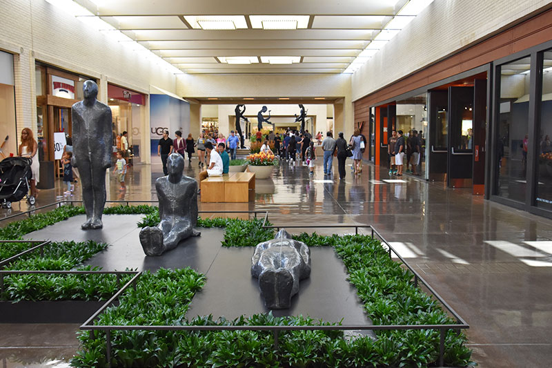 An art installation in NorthPark Center in Dallas, Texas
