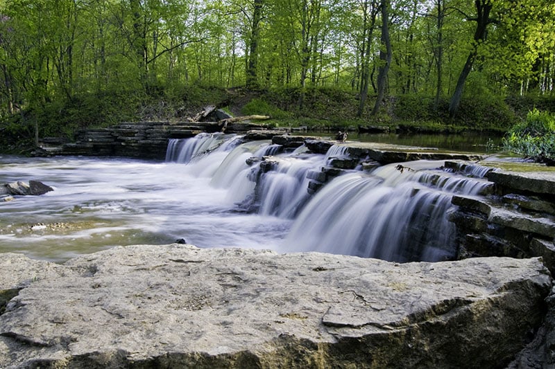 waterfall glen forest preserve hiking chicago