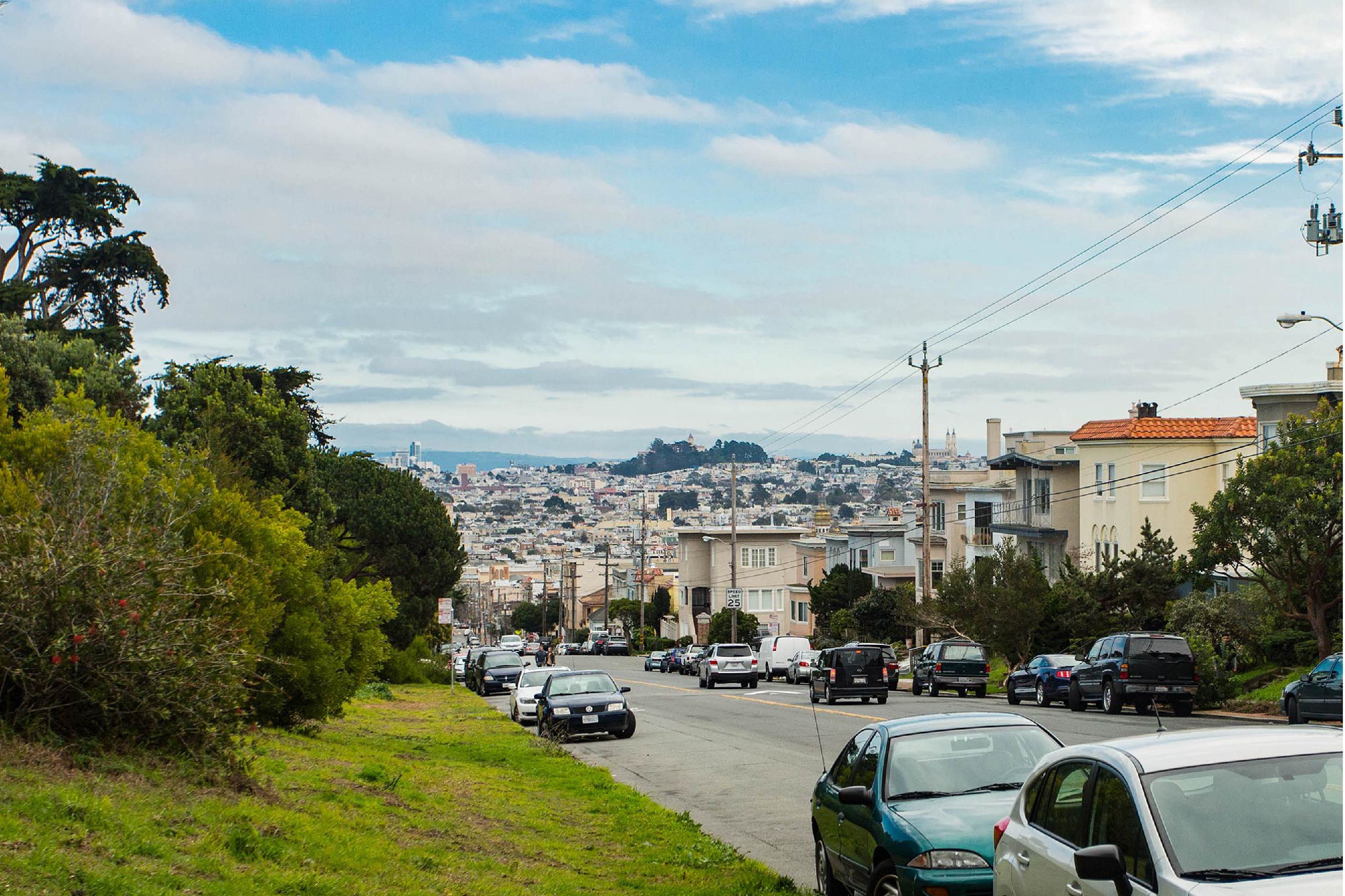 Street overlooking San Francisco