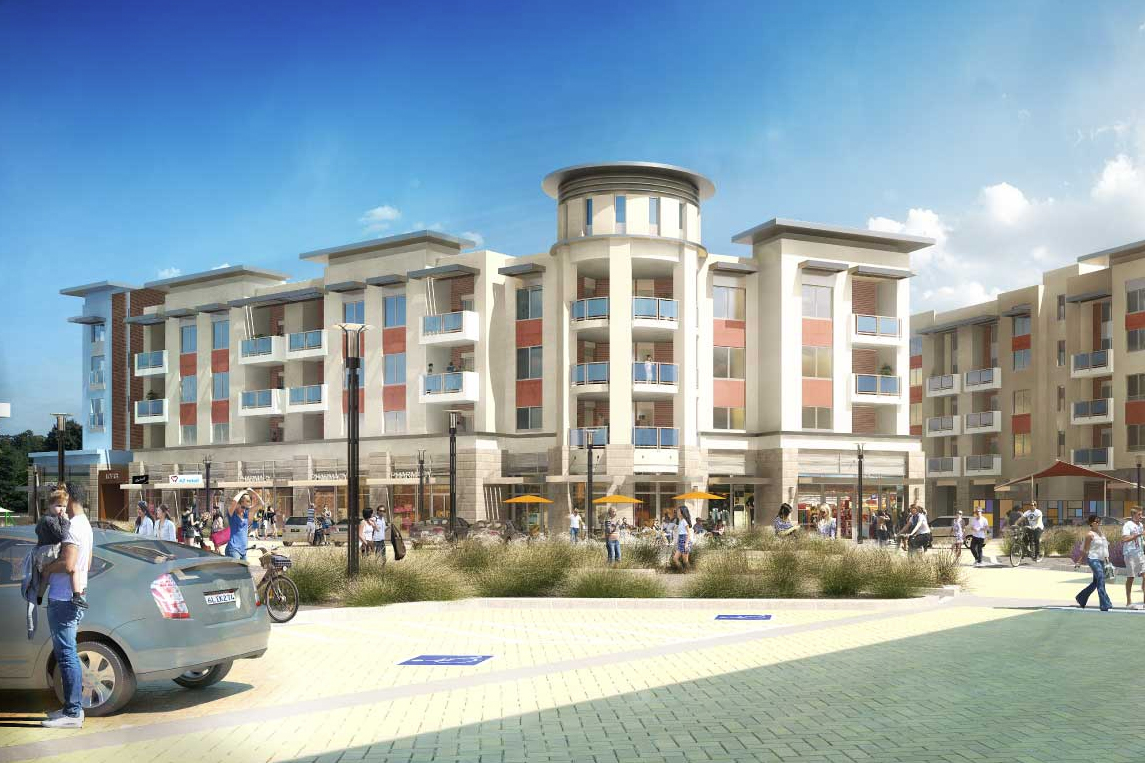 Rendering of Main Street Loft Developments in Cupertino, CA