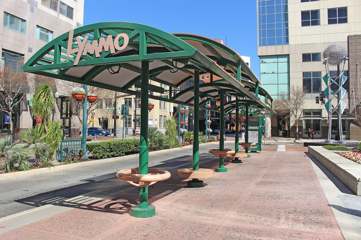 Downtown Orlando bus stop 