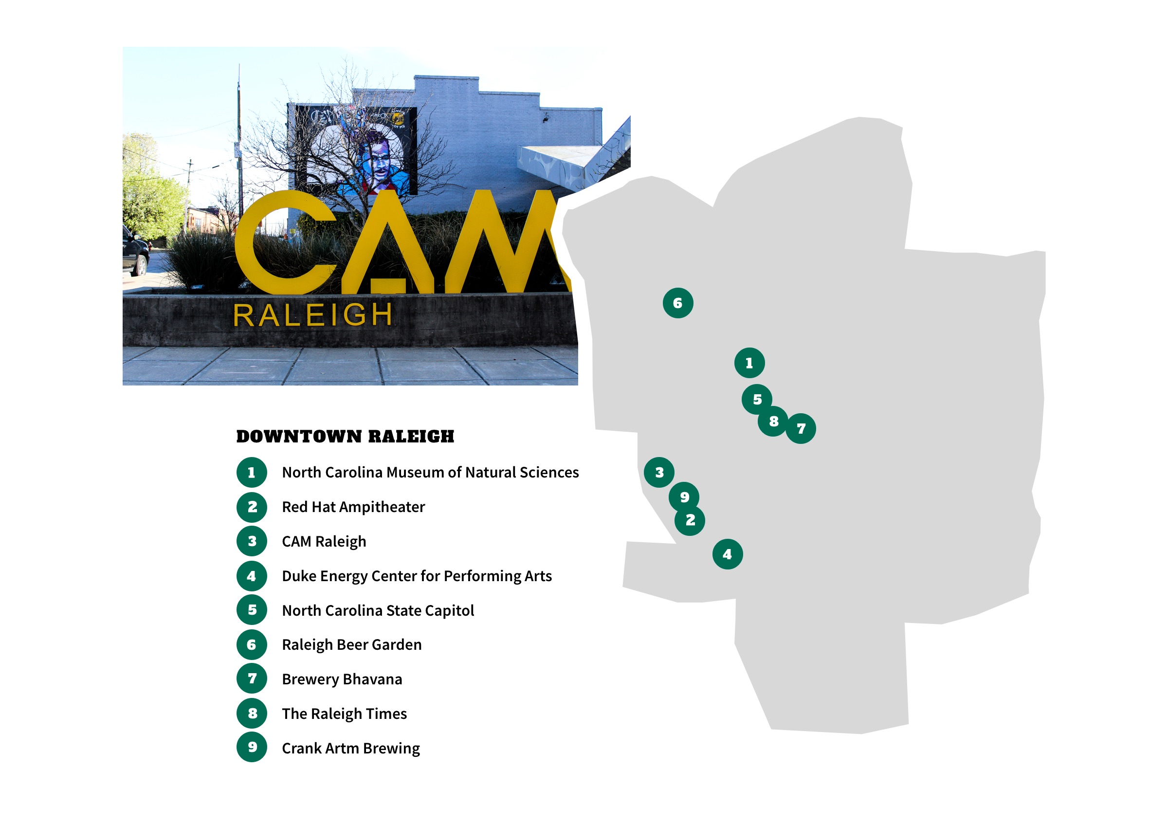 Downtown Raleigh Neighborhood Map