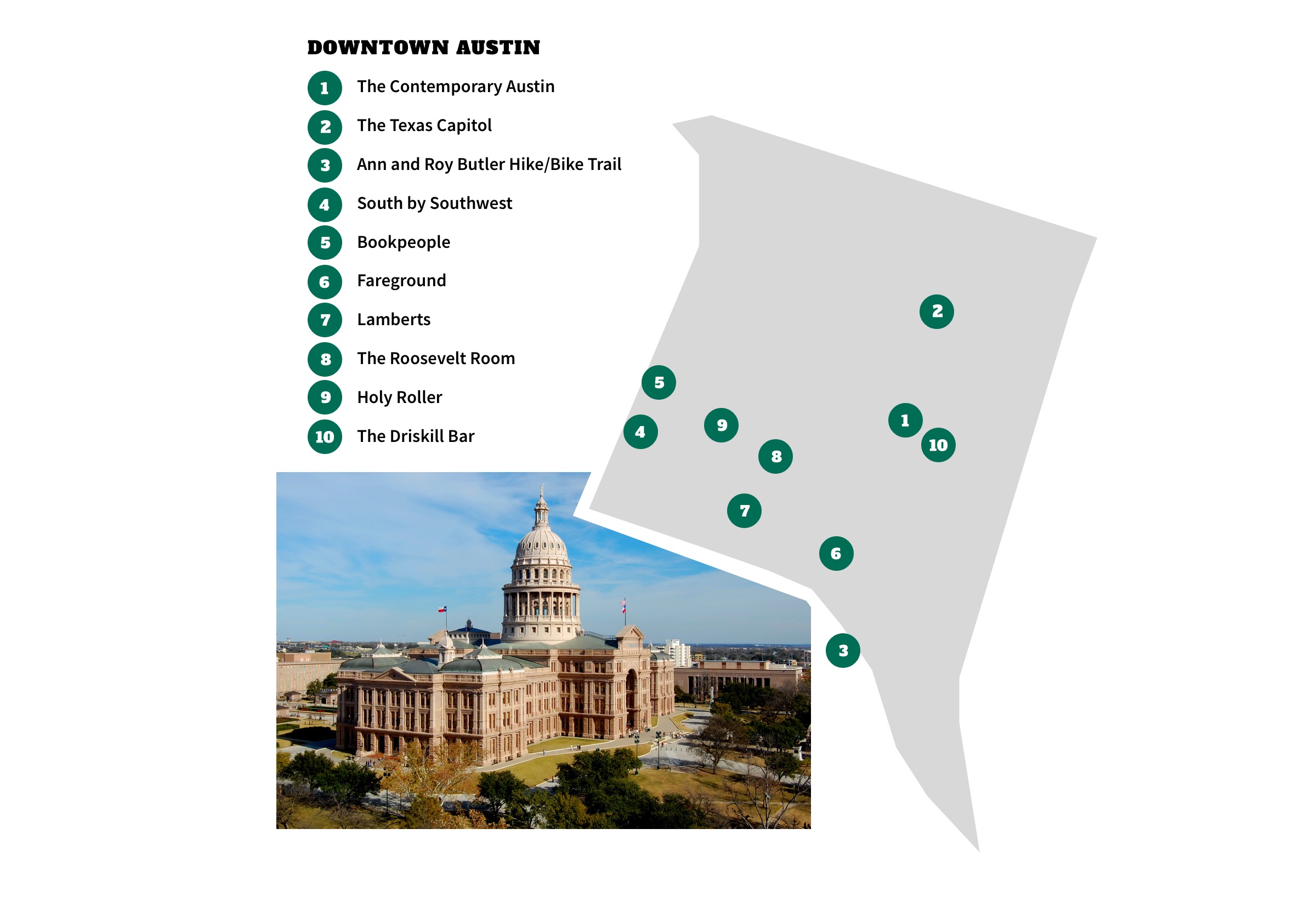 Map of Downtown Austin