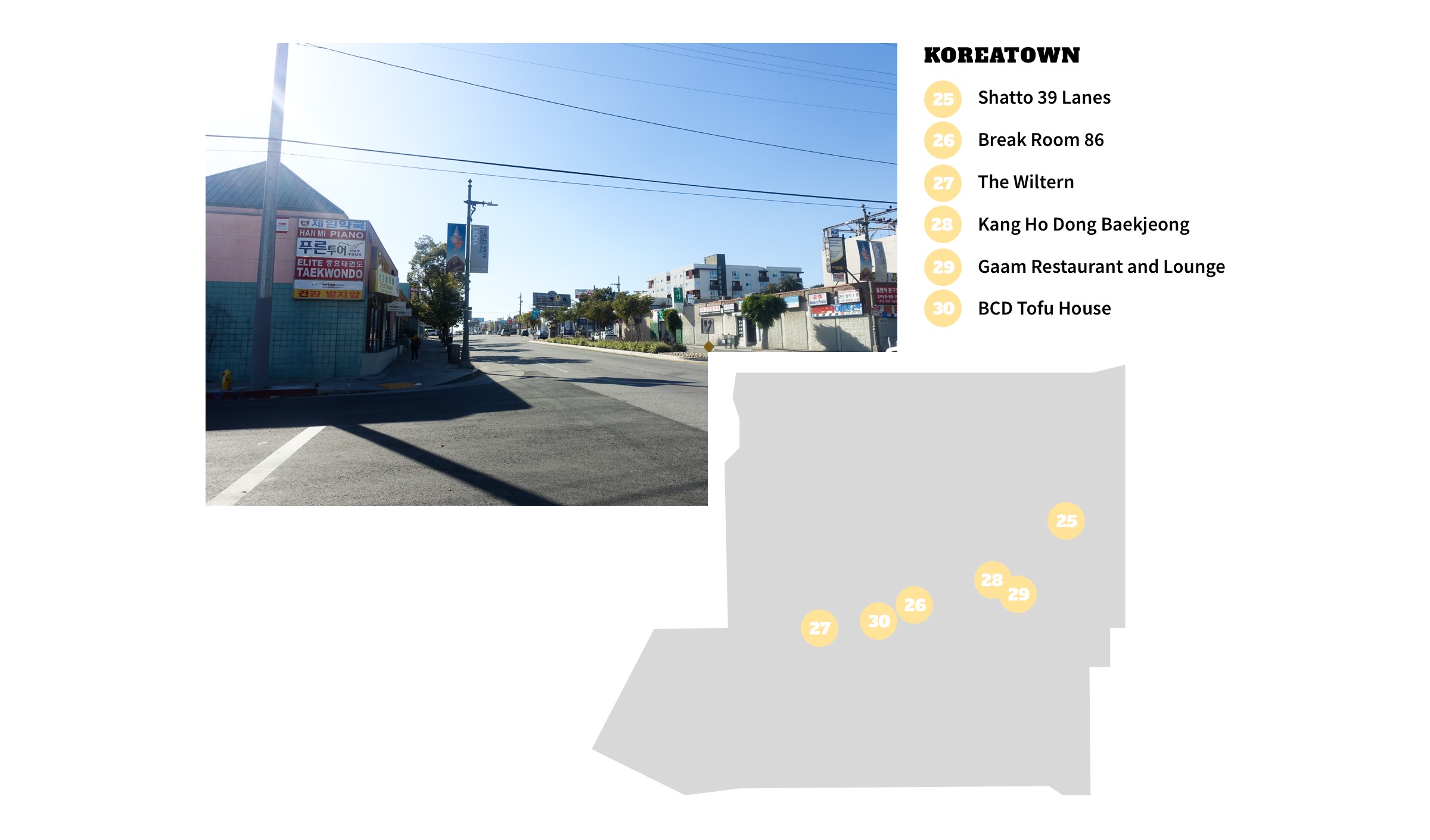 Koreatown Neighborhood Map