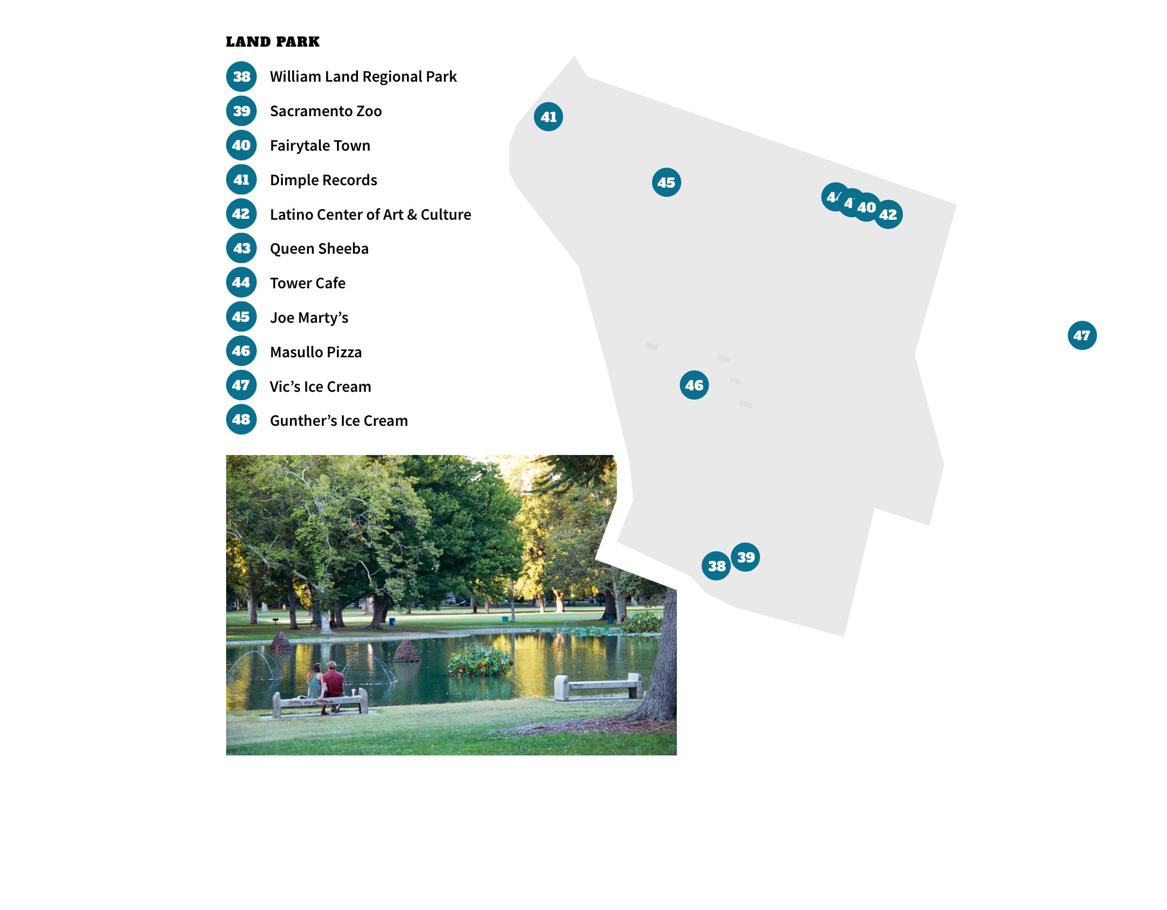 Land Park Neighborhood Map