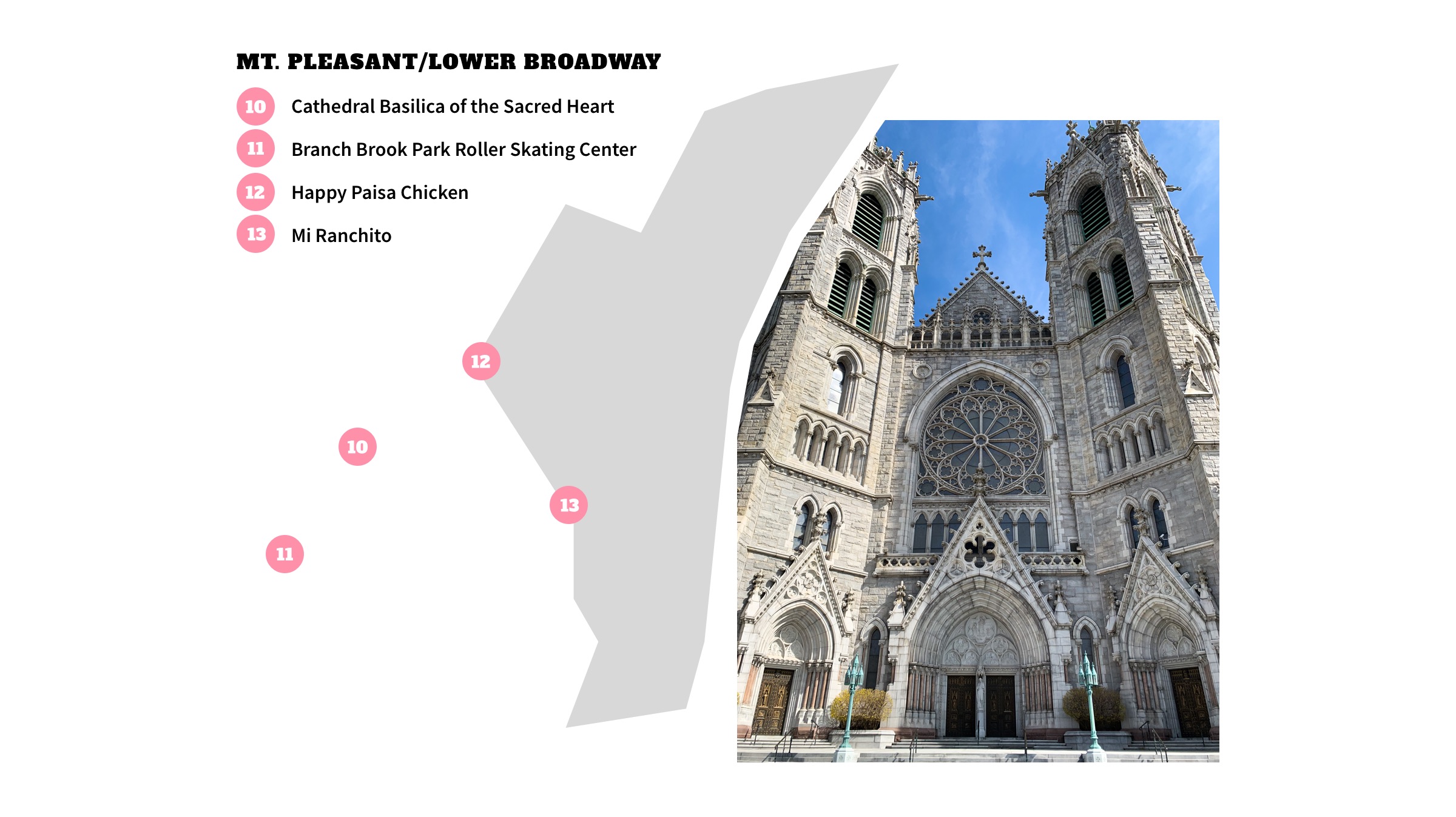 Mt. Pleasant / Lower Broadway, Newark Neighborhood Map