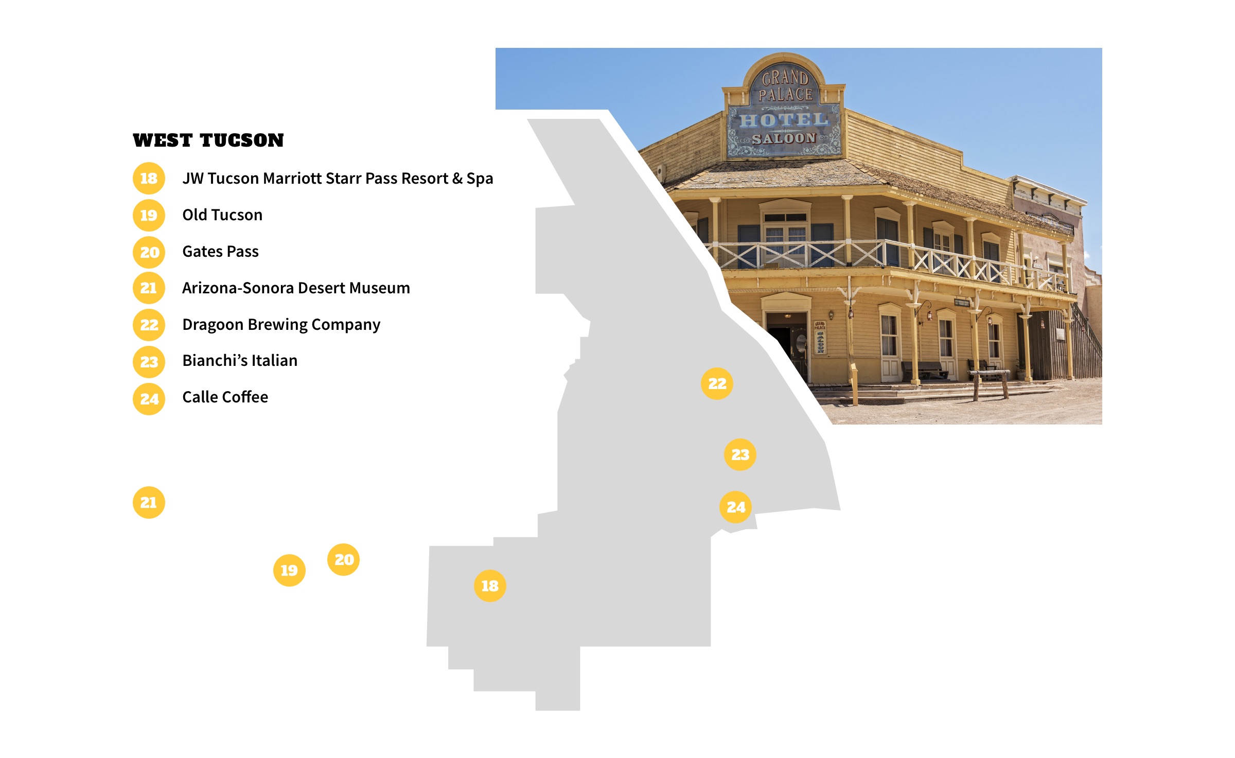 West Tucson Neighborhood Map