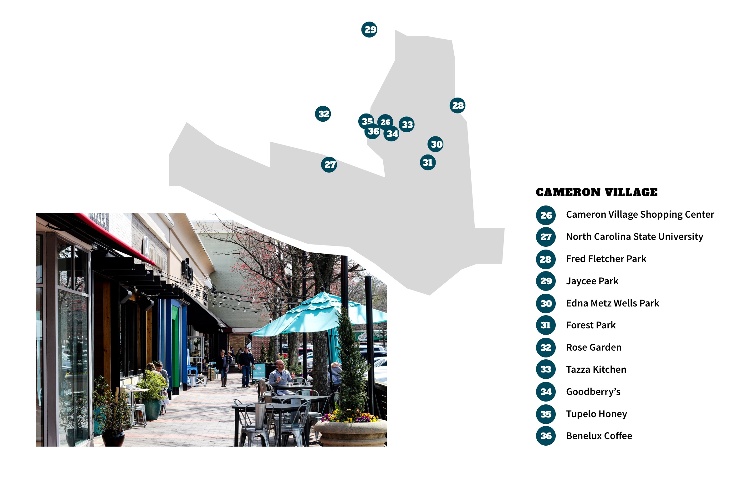 Cameron Village Neighborhood Map