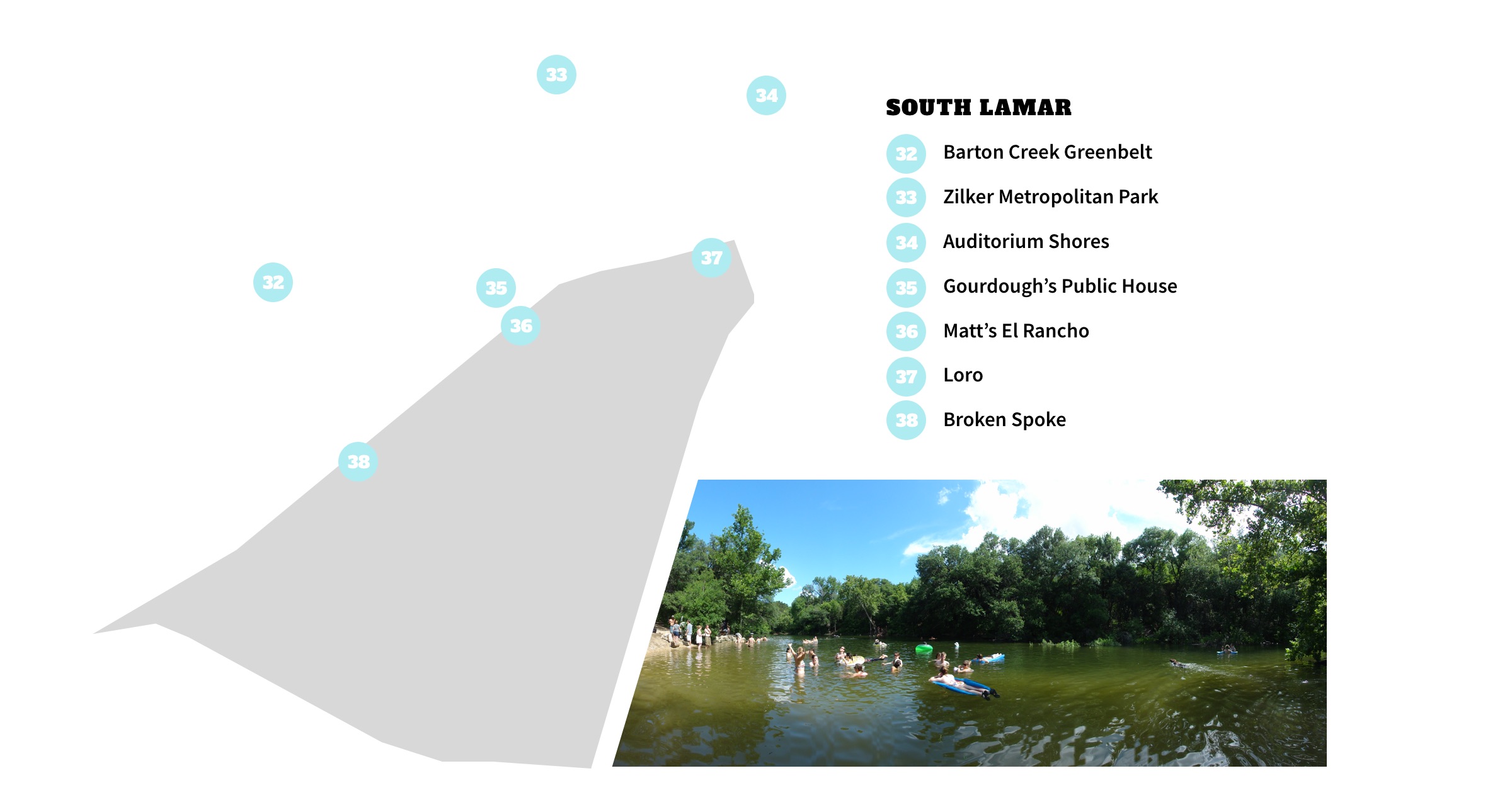 Map of South Lamar